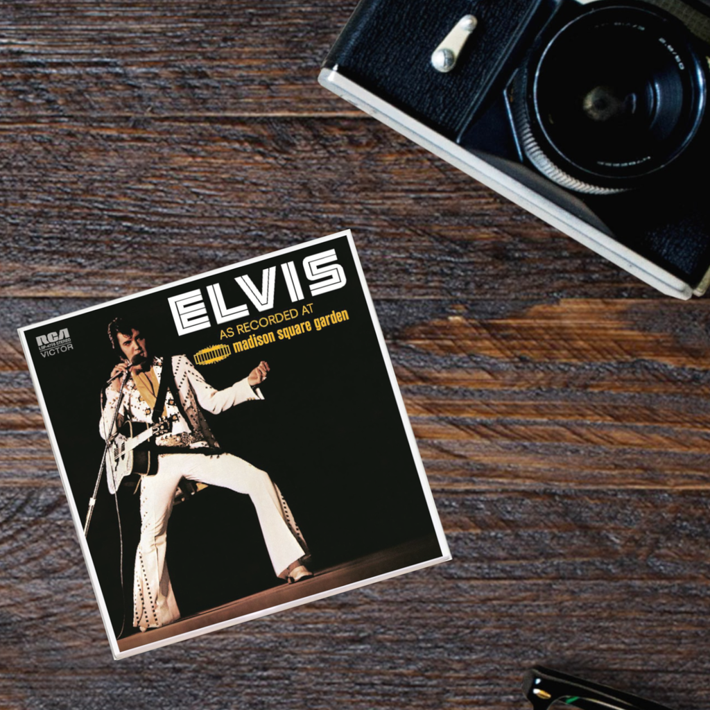 Elvis Presley Madison Square Garden Album Coaster
