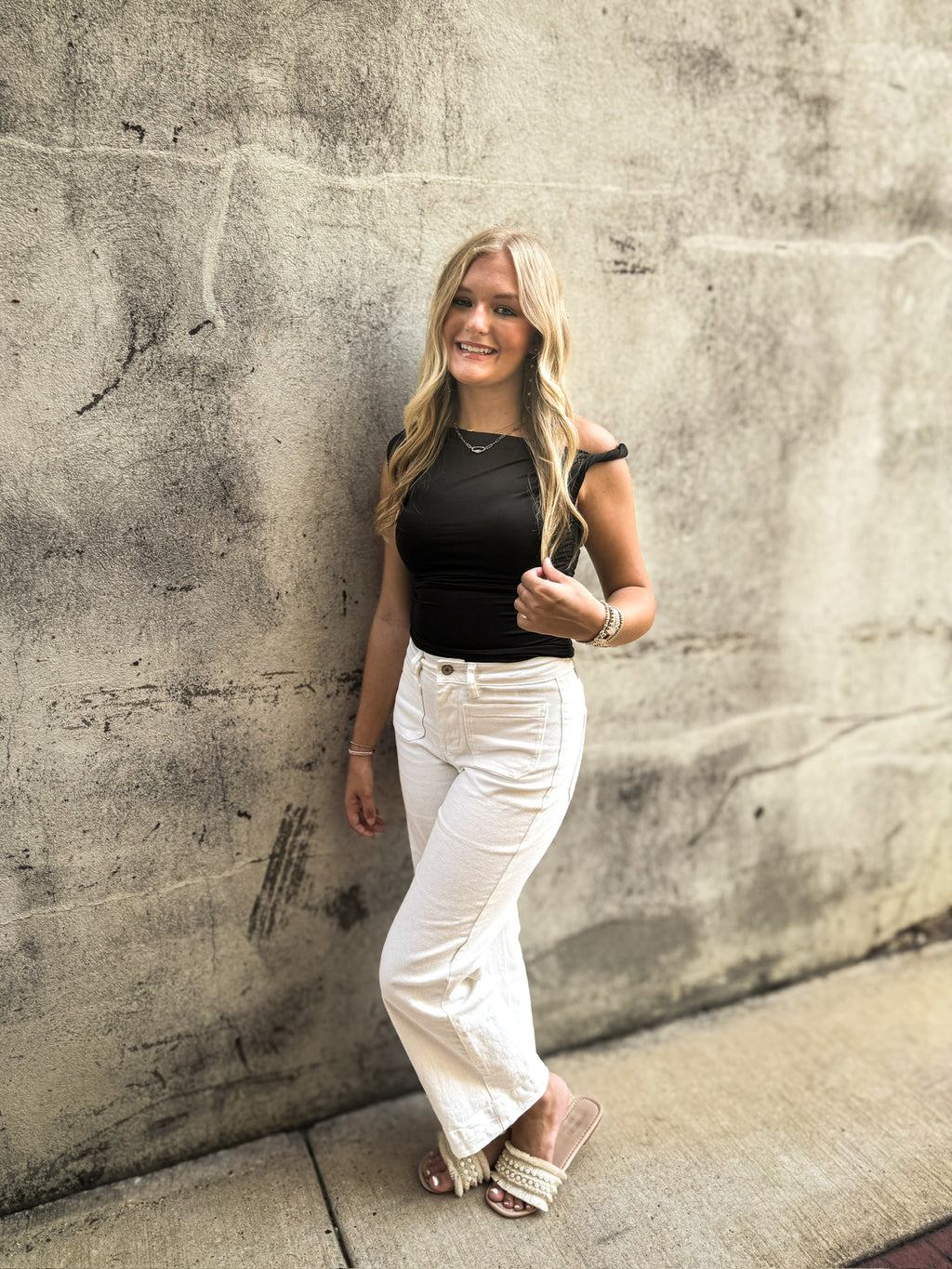 Asymmetrical Off the Shoulder Tank